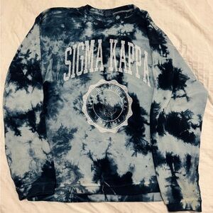 Charles River Apparel Sigma Kappa Tie-Dye Crewneck Sweatshirt